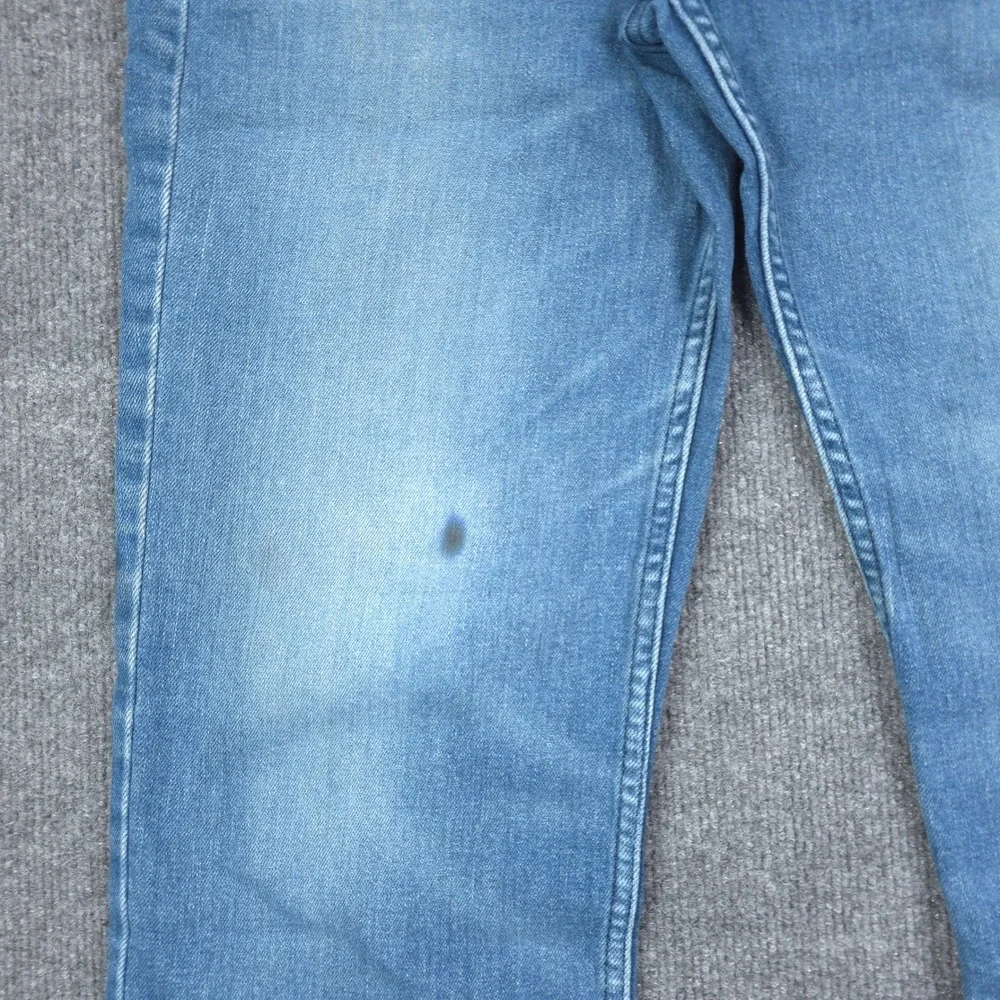 Levis 514 Straight Jeans Mens 34x32 Blue Denim Stretch Casual Light Wash